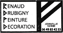 Logo Renaud Drubigny Peinture Décoration — Peintre — à Joinville