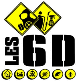 Logo Les 6D — Nettoyage industriel & Domestique — à Sainte-Marguerite