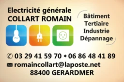 Logo Collart Romain Electricité Générale — Électricien — à Gérardmer