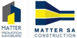 Logo de l'artisan Matter Construction SA